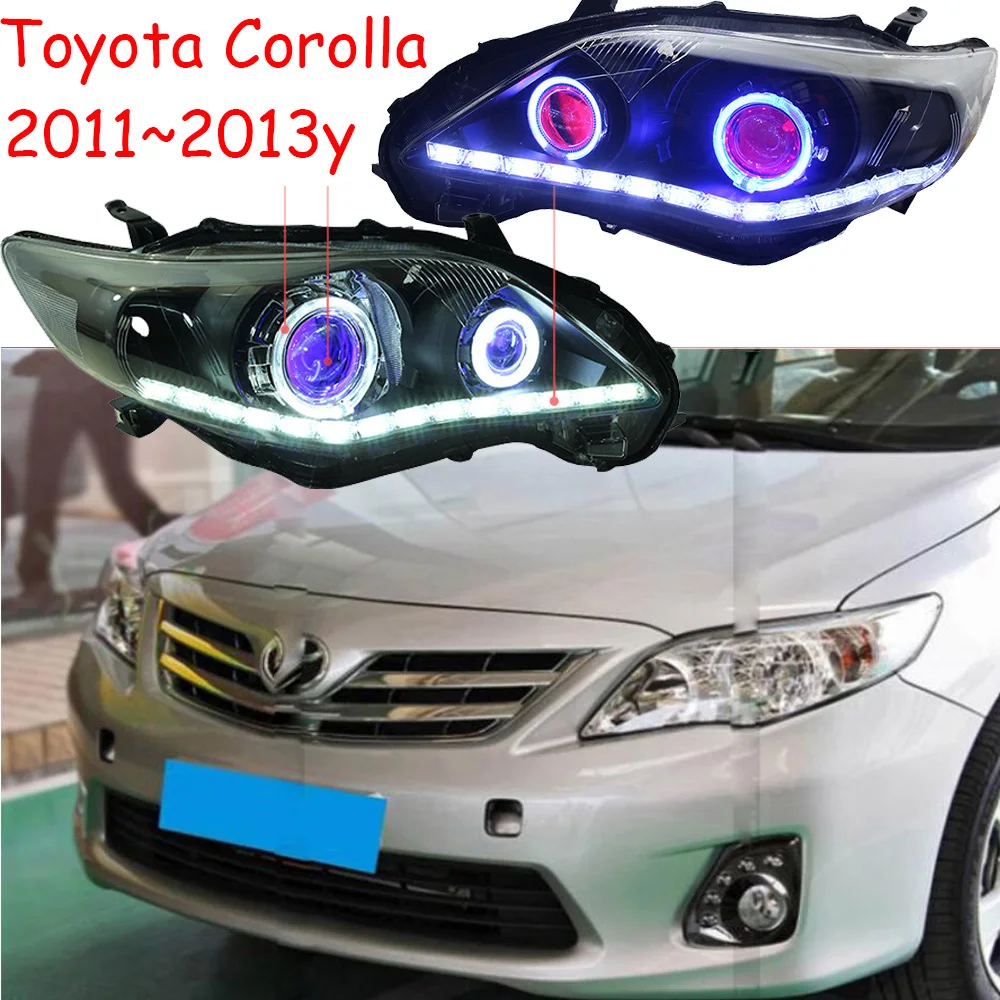 Car Styling for Toyota Corolla Headlight altis 20112013y LED DRL hid