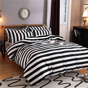 

Nordic Cotton Blend Bedding Set Duvet Cover Flat Sheet Bed Sheet Pillowcase Fitted Sheet Twin Full Queen Size Bed Linen