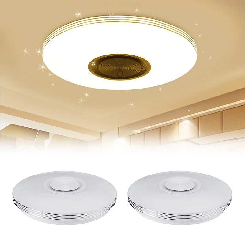  80W Smart Music LED ceiling Lights RGB Dimmable APP Remote control Modern bluetooth light bedroom l - 4000315852146