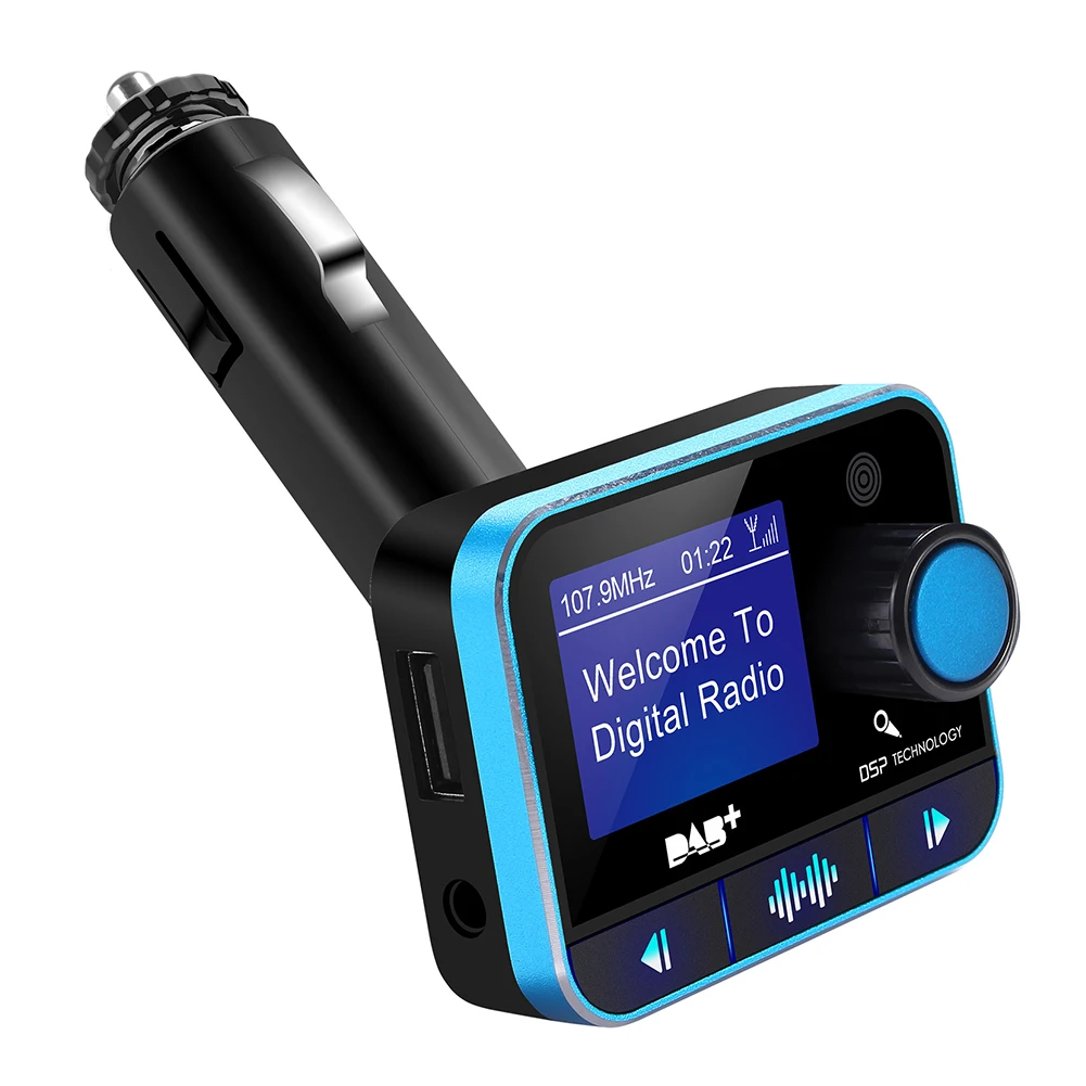 Практичный музыкальный автомобильный Bluetooth беспроводной модулятор fm-передатчик USB зарядное устройство DAB цифровой mp3-плеер радио адаптер стерео Авто