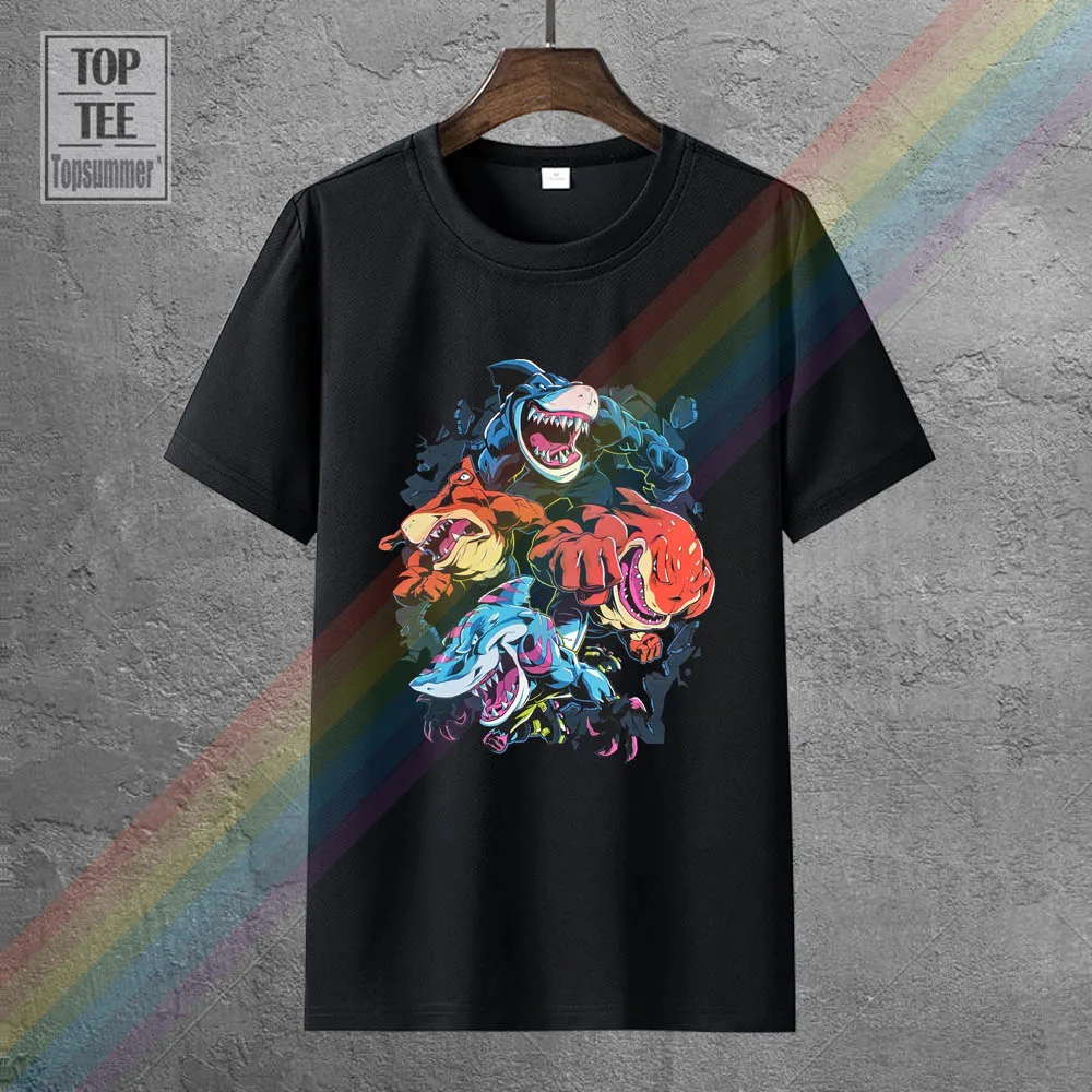 Уличная футболка Shark Cred Kids Men 6Xl | Мужская одежда