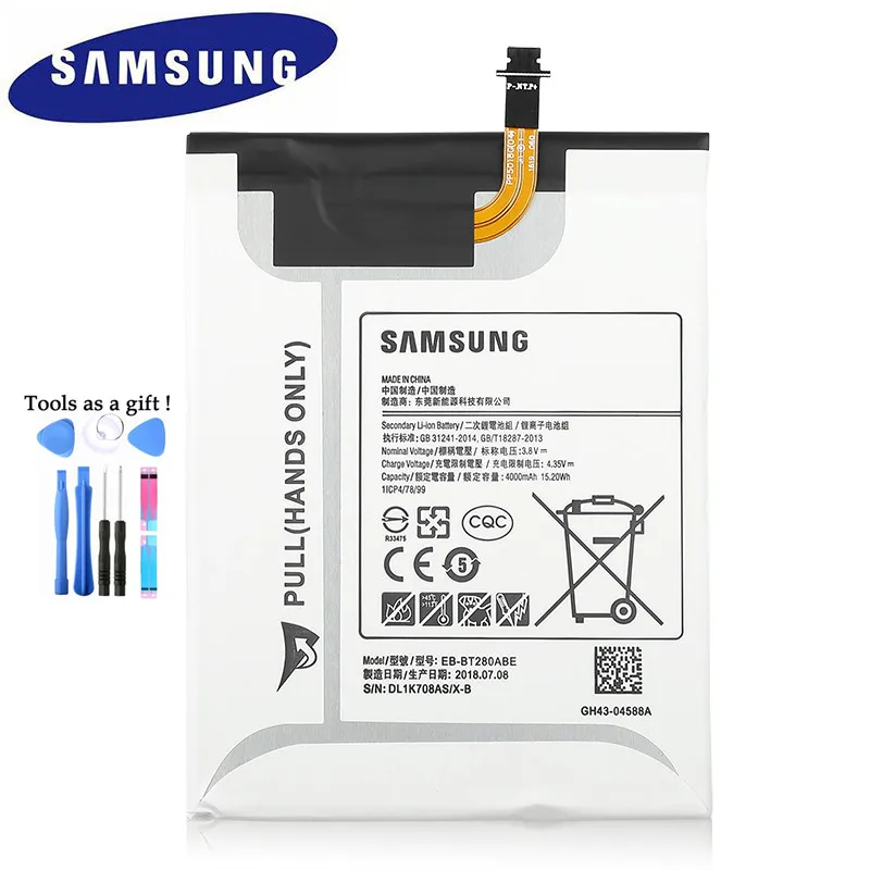 Оригинальный сменный аккумулятор Samsung для Galaxy Tab A 7 0 Оригинальная батарея