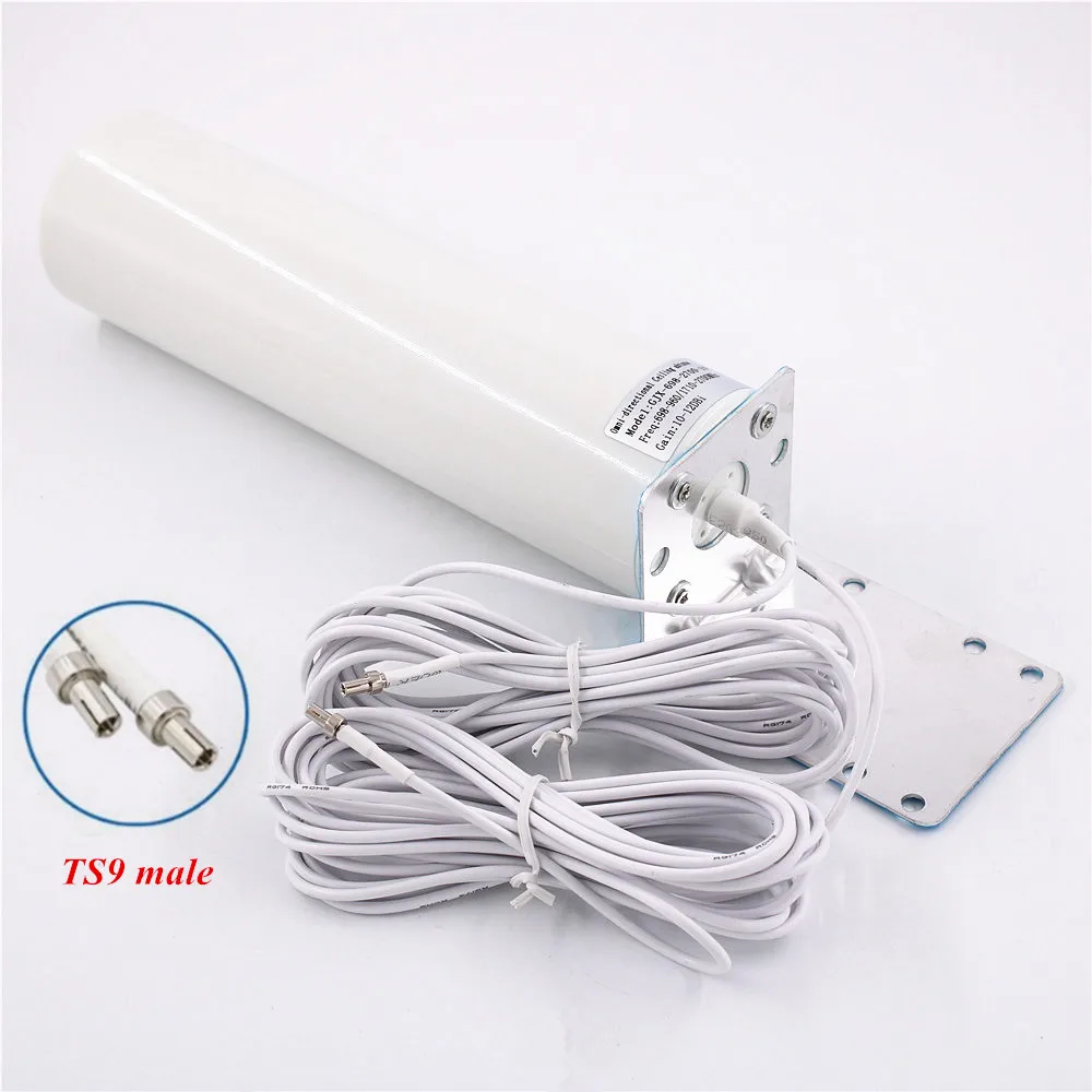 WiFi antenna CRC9 4G LTE antena SMA 12dBi Omni antenne 3G TS9 male 5m dual cable 2.4GHz for Huawei B315 E8372 E3372 ZTE routers