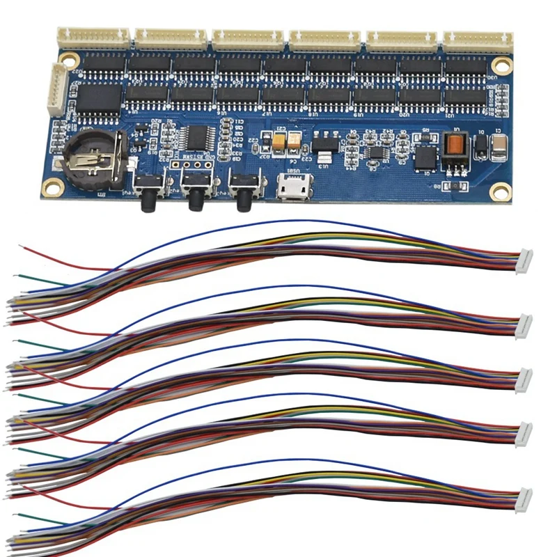 Diy в 14 Qs30 In12 Nixie трубка комплект для электронных часов 5 в плата модуля С ПЛОСКИМ КАБЕЛЕМ