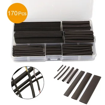 

Heat Shrink Tubing Kit Ratio 2:1 Heat Shrink Tubes Electrical Connection Electrical Wire Wrap Electrical Cable Sleeve 170/530pcs