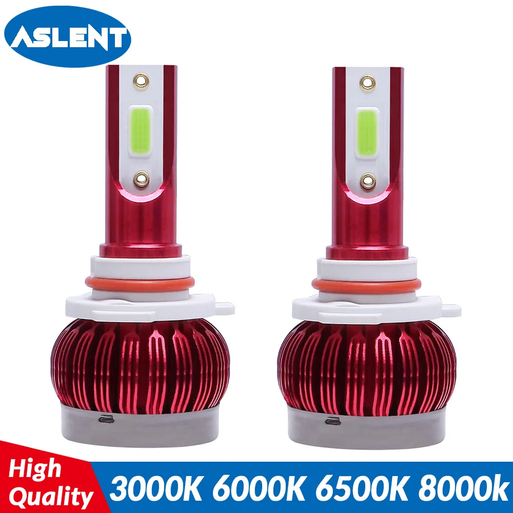 

ASLENT 3000K 6000K 6500K 8000K 2PCS automobile led H1 H4 H7 LED H11 H8 H9 9005 HB3 9006 HB5 Car Light mini Bulbs Fog Lamp 12V