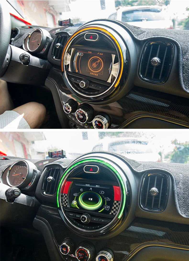 Автомобильный ЖК-дисплей 6,5 Дюймов декоративная наклейка интерьерные стильные аксессуары для BMW MINI Cooper Clubman F54 F55 F56 F57 F60 земляк