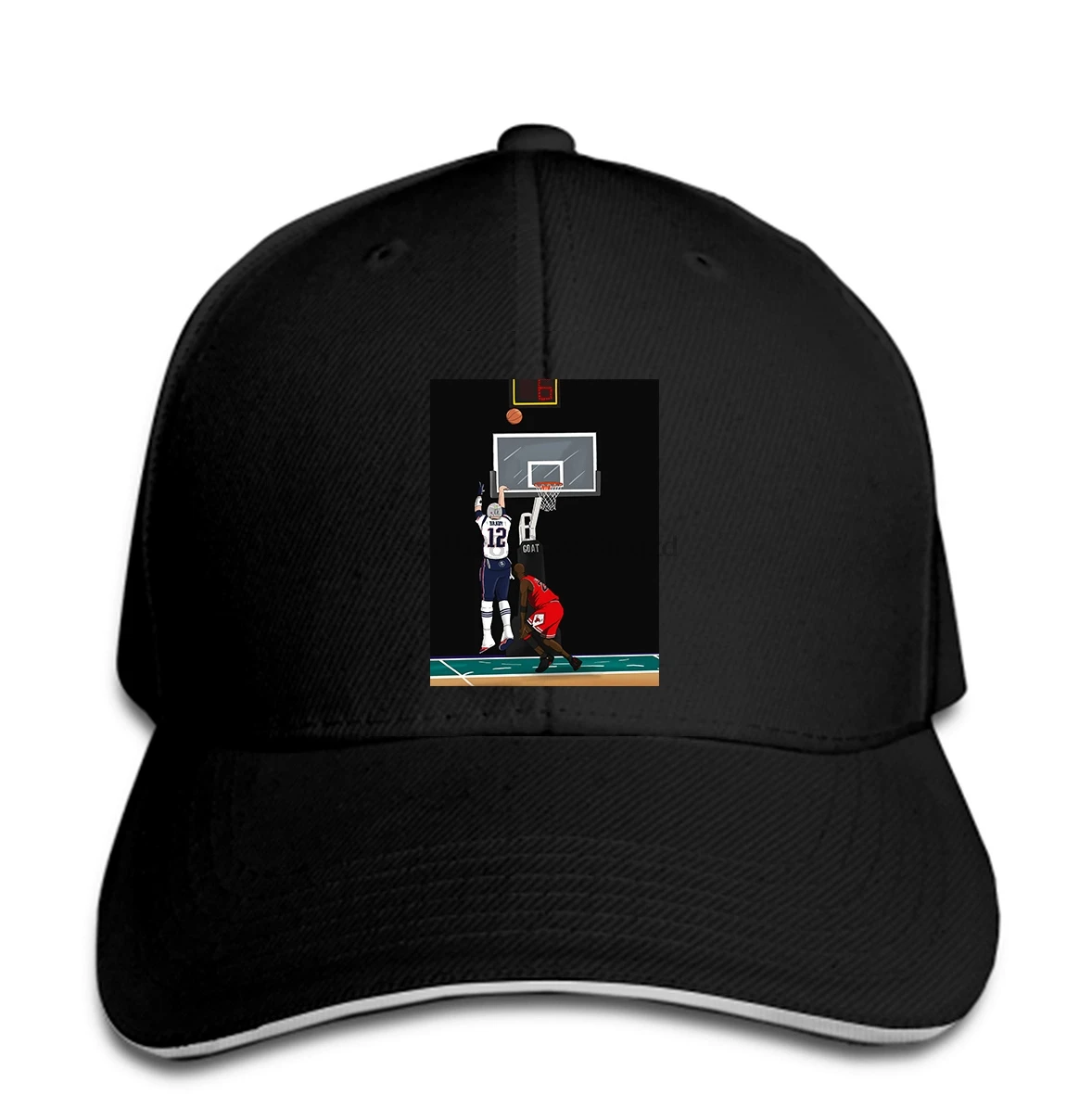 Том Брейди Коза Баскетбол Забавный победитель Мужская бейсболка Snapback Кепка
