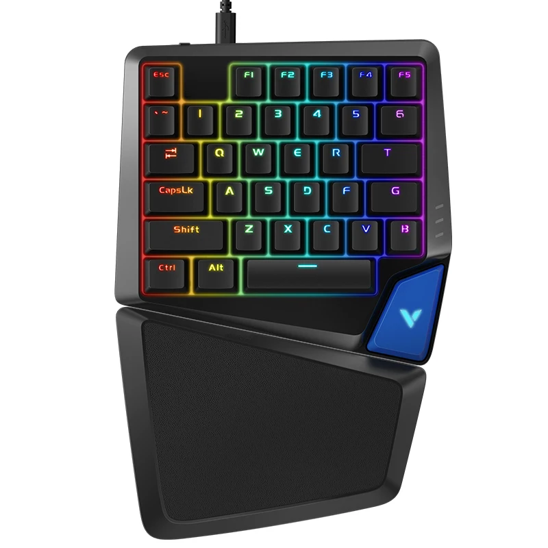 RAPOO V550RGB механическая клавиатура с подсветкой usb Настольный ПК геймер для игровой клавиатуры 35 клавиш для pubg для overwatch