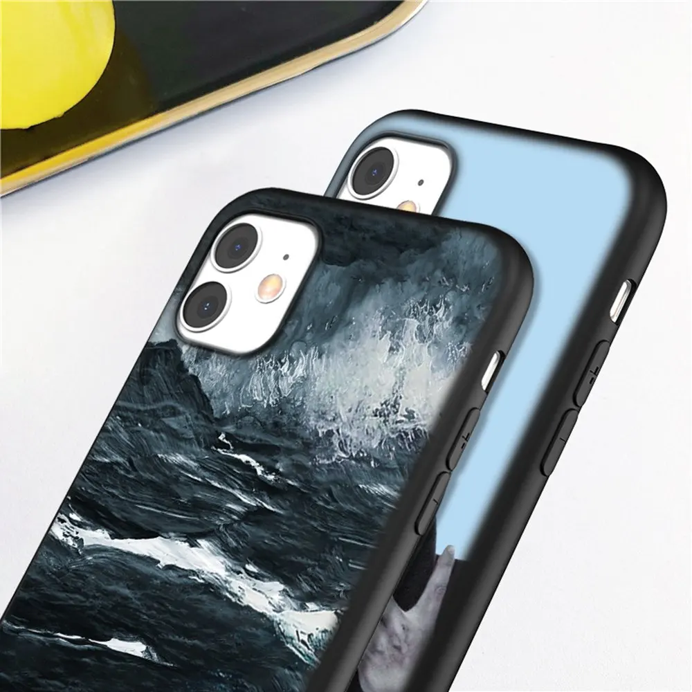 Classic Art Oil Paint Phone Case For iPhone 12 11 13 Pro Max X XR XS Max 12 13 Mini  7 8 Plus SE 2020 Shockproof Silicone Cover cool iphone 11 Pro Max cases