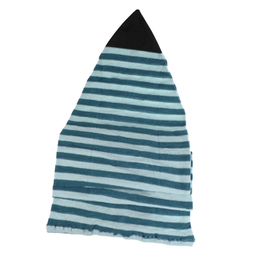 Surfboard Shortboard Stretch Cover Sock Bag & 3 Non-slip EVA Traction Pad for Skimboarding Paddleboard