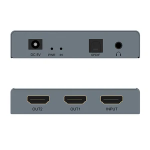 Image 1 - 4K x 2K الجلاد منافذ HDMI 1x2 (1 في 2 خارج HDMI التبديل دعم 1080P ل العارض مع spdif و 3.5 مللي متر مستخرج الصوت