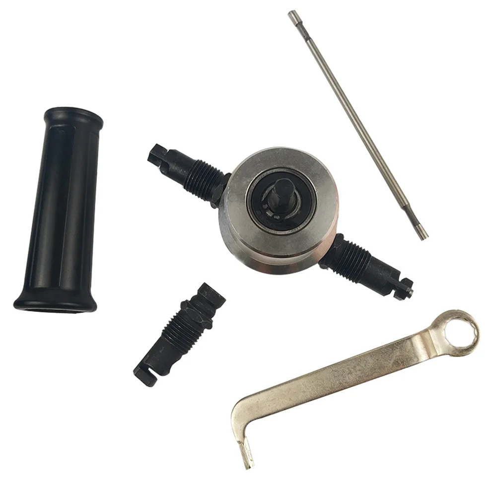 

Metal Sheet Cutter Wear Resistant Tool Rotatable Drill Easy Use Hole Saw Dual Head Nibbler No Burrs Fast Electric Powerful