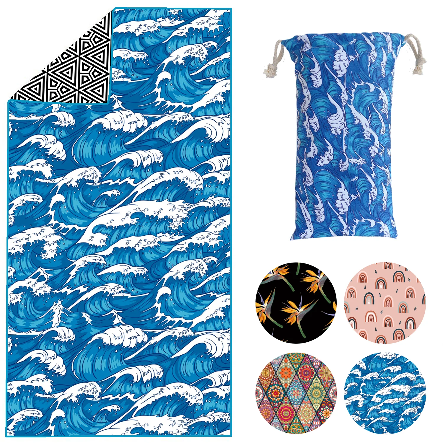 

Quick Drying Beach Bath Towel Microfiber Magic Soft Lint Ecofriendly Cloth Camping Comfortable Hiking Swimming Towel