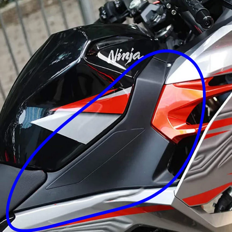 Для ninja400 Ninja400 углеродное волокно левый и правый бак боковая Верхняя панель обтекатель наборы крышка для Kawasaki Ninja 400