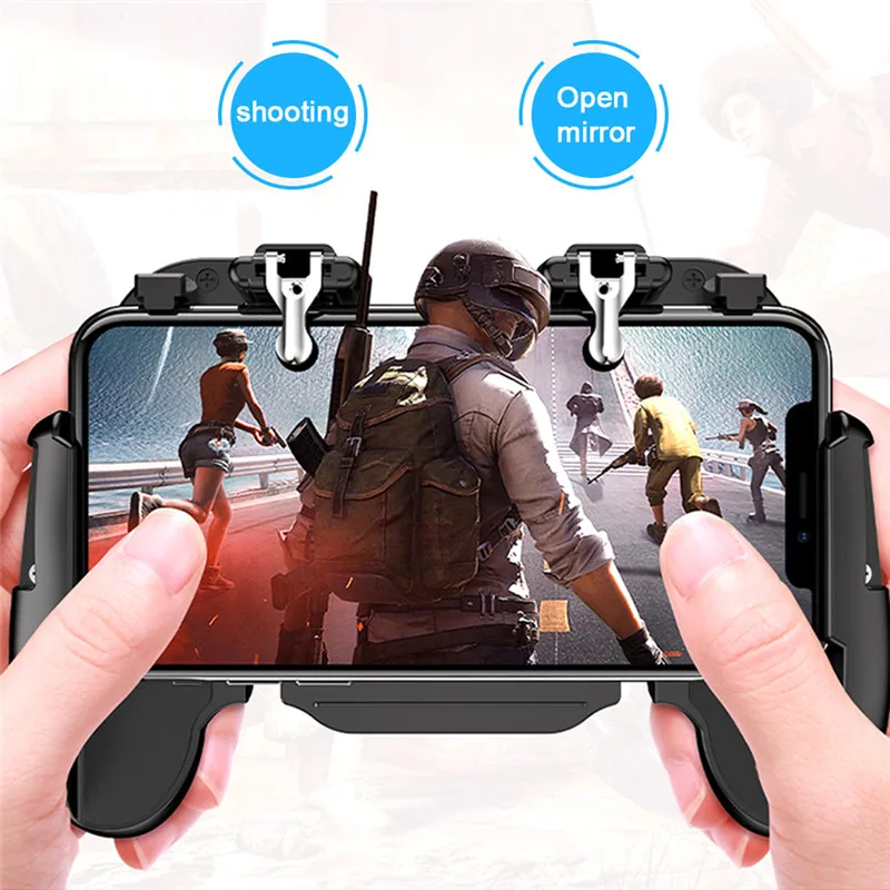  Mobile Phone Cooler Pubg Controller Gamepad Controller Shooter Controller Mute Fan Gamepad Joystick
