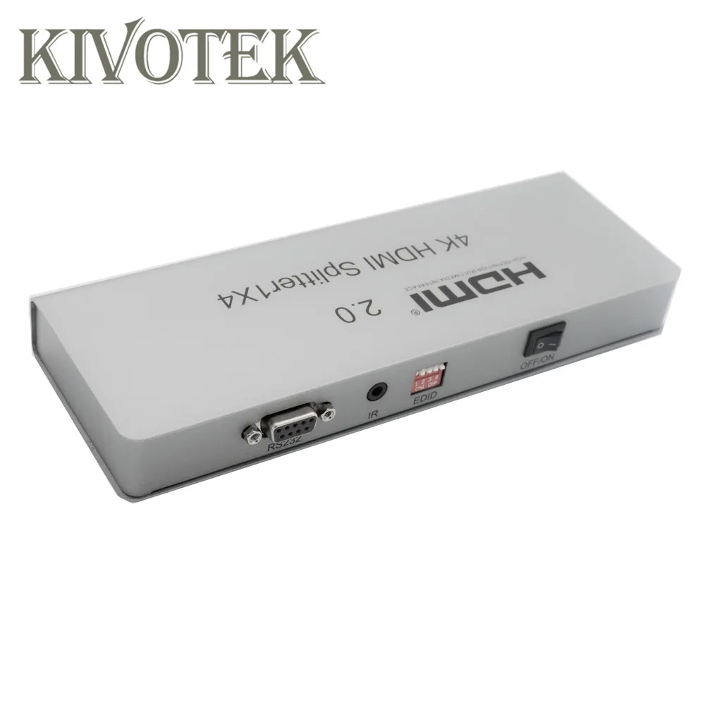 4K x 2K 1x4 Переходник HDMI разветвитель, разделенный 1-в 4-разъём, полный 1080 p, 3D EDID/RS232 управление для DVD STB HDTV