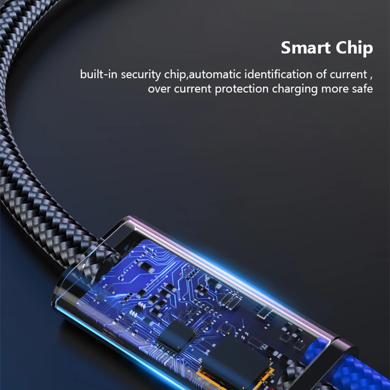 3 в 1 USB кабель 3A для мобильного телефона Micro usb type C кабель для зарядного устройства для iPhone XR XS X для xiaomi huawei шнур для быстрой зарядки данных
