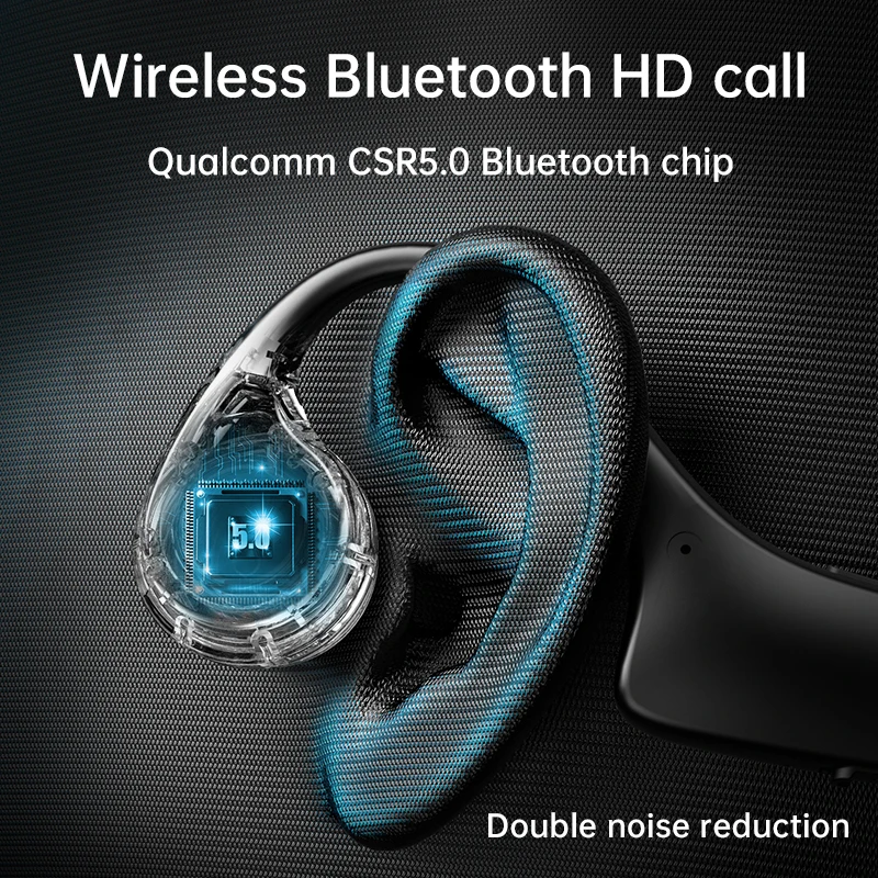 DDJ For Samsung Wireless Bluetooth Earphones Bone Conduction Headphones MP3 Palyer Built In 8G Memory Headset With Microphone