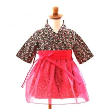 Детское традиционное корейское платье ханбок для девочек, Корейская национальная одежда, детское платье из чистого хлопка, сценическое платье