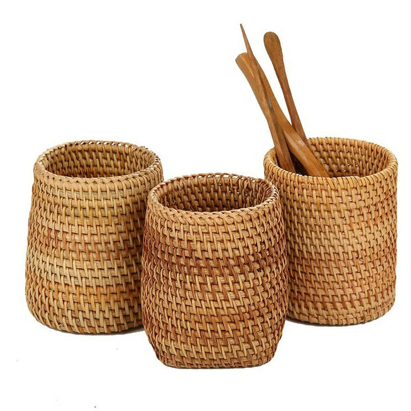 

Столовые ножи из ротанга, вилки, искусственное помещение для хранения