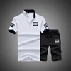 Men Tracksuits 2022 Summer Short Sleeve Tee shirt+Shorts Set Casaul Slim Fit Sporting Suit Mens Masculino Two Pieces Sets Hombre ► Photo 2/6