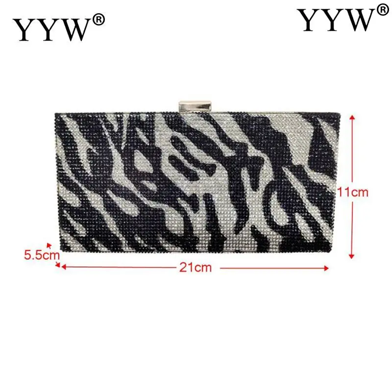 Women Clutch Bags Shoulder Bags Striped Chain Rhinestone Design Evening Clutches Box Bag Crossbody Bags For Party Wedding Purse