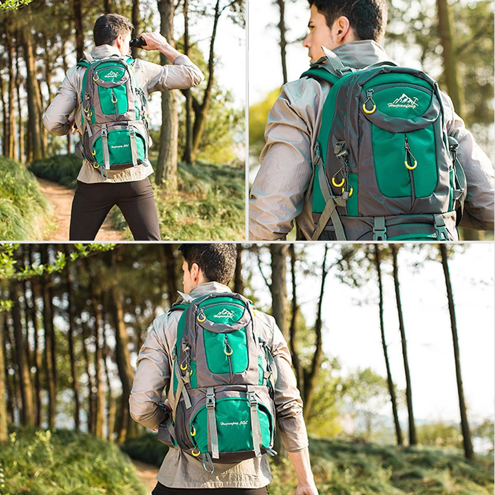 Водонепроницаемый скалолазания рюкзак 40L/50L/60LOutdoor спортивная сумка путешествия рюкзак Кемпинг Пеший Туризм рюкзак Для женщин походная сумка