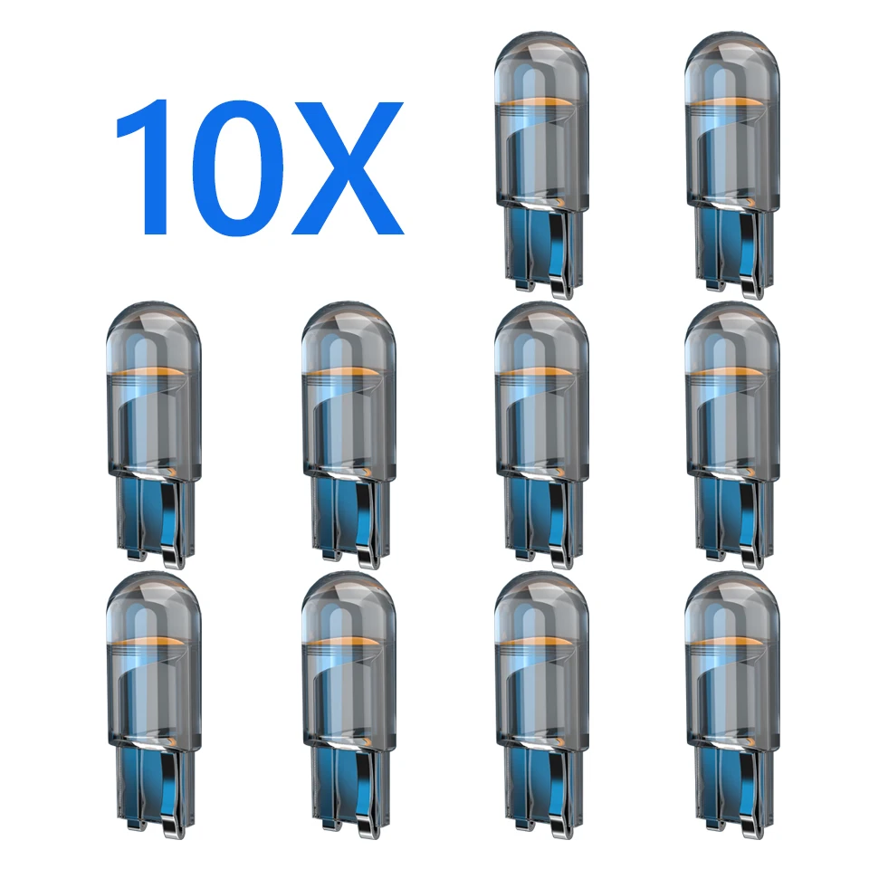 10x W5W Led T10 автомобильный светильник COB стекло для Mercedes Benz W201 A Class GLA W176 CLK W209 W202 W220 W204