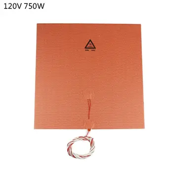

310*310mm 120V 750W Silicone Rubber Heating Pad For 3D Printer Heating Bed