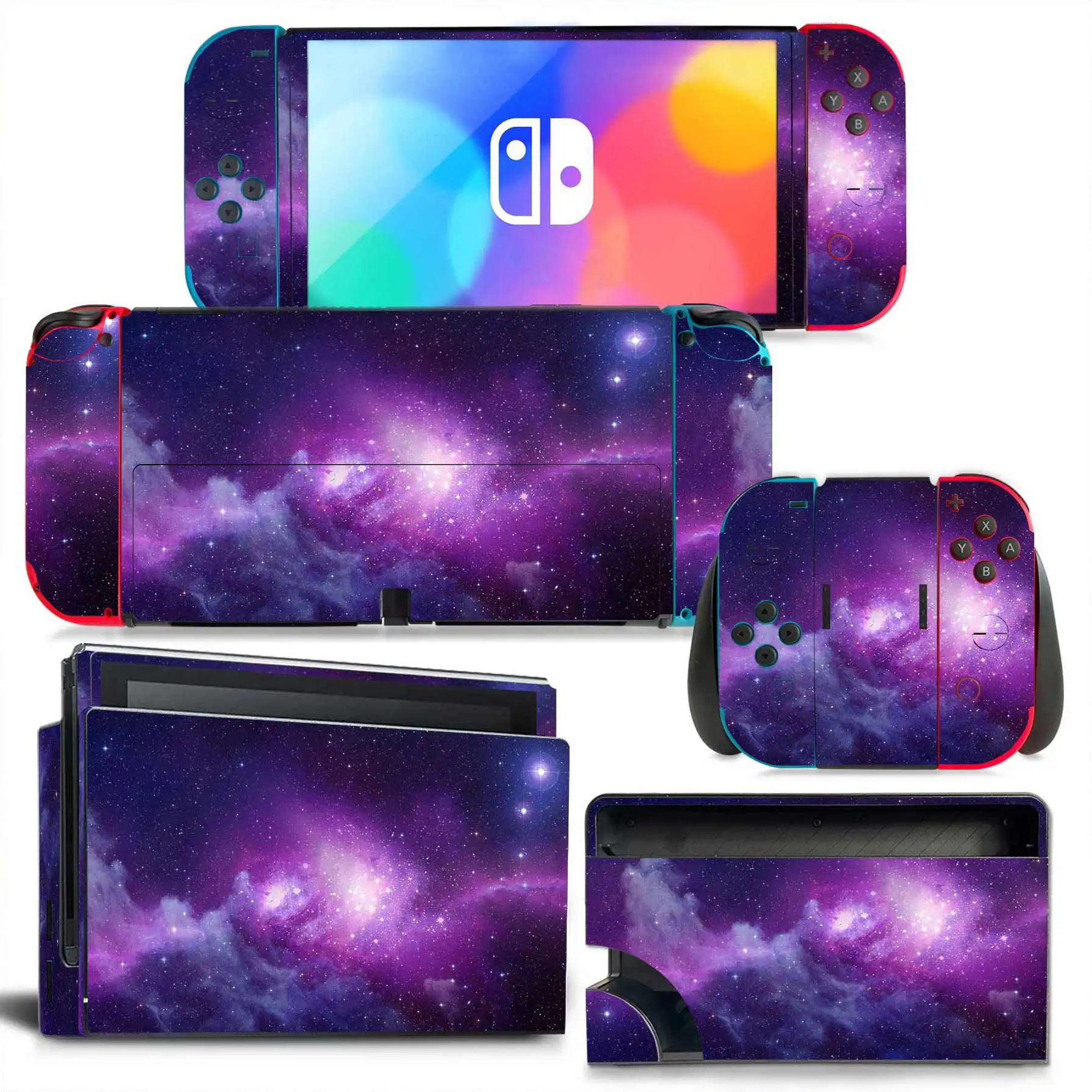 Customize Game Anime Cartoon Cute Pink Metroid Vinyl PVC Skin Sticker For Nintendo Switch OLED Model 