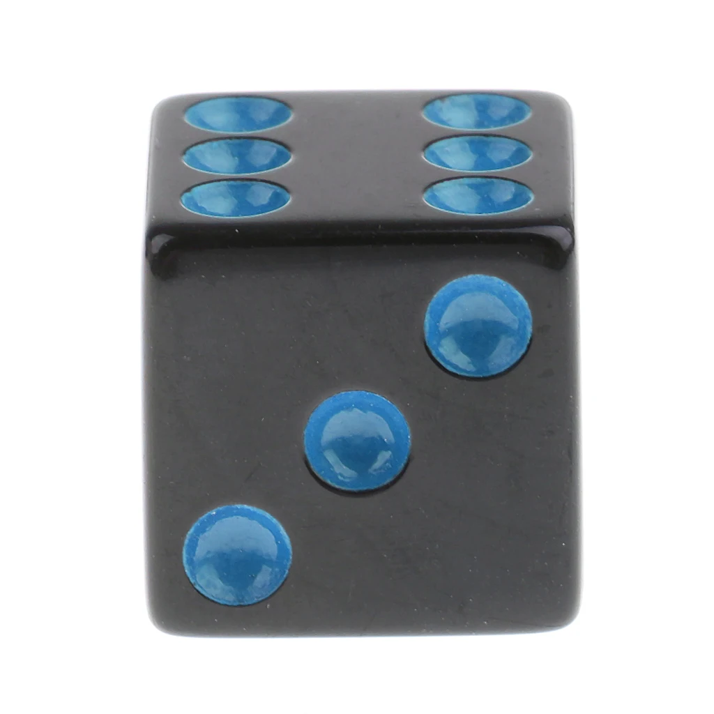 20Pcs Plastic Dotted Dices 16mm 6 Sided Die for Party Role Playing Game Prop