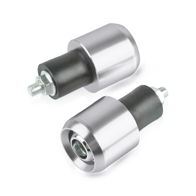 FOR 2001 Kawasaki Ninja ZX6R ZX600J Handlebar Grips Caps handlebar Ends 22mm Motorcycl Accessories Silver