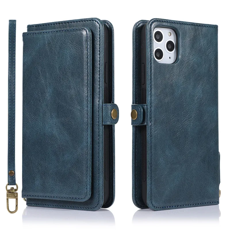 Blue Магнитный флип-чехол-кошелек для iPhone 11 Pro Max Fundas, роскошный кожаный чехол для iPhone XS Max XR X 6 6s 7 8 Plus, чехол для телефона - Цвет: Blue