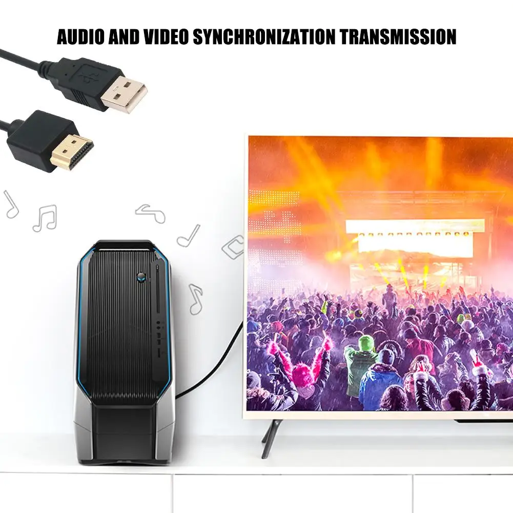 Power Cable Usb Charging Cable Hdmi Cable Adapter Laptop Power Adapter Power Adapter Usb Cable Adapter Conversion Cable Adapter Smart Device Laptop Power Cable HDMI-compatible Male-Famel HDMI-compatible to USB Power USB to