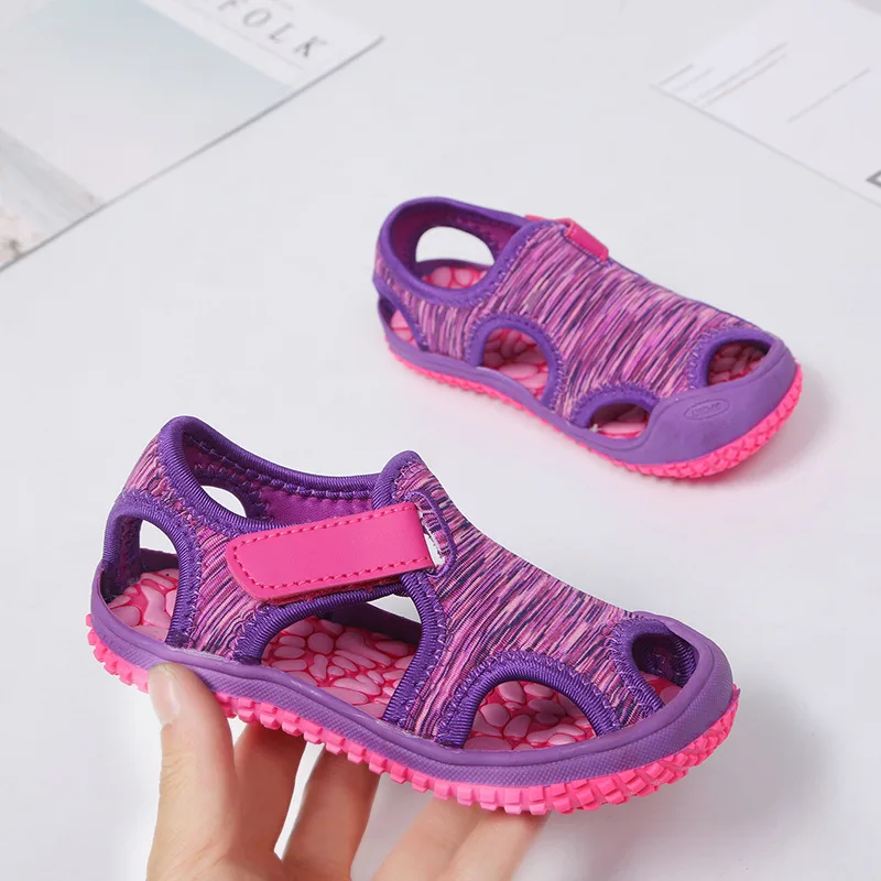 Barefoot Shoes Beach-Sandals ULKNN Girls Baby Boys Kids Soft-Wear Non-Slip Solid-Bottom