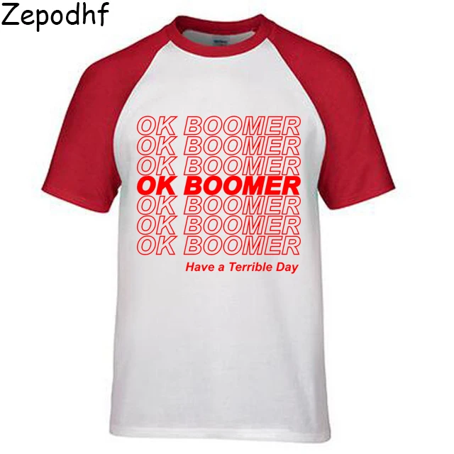 3 Хлопок OK Boomer футболка новая вещь новые идеи Цитата забавная футболка европейский размер дышащая высокое качество - Цвет: 3