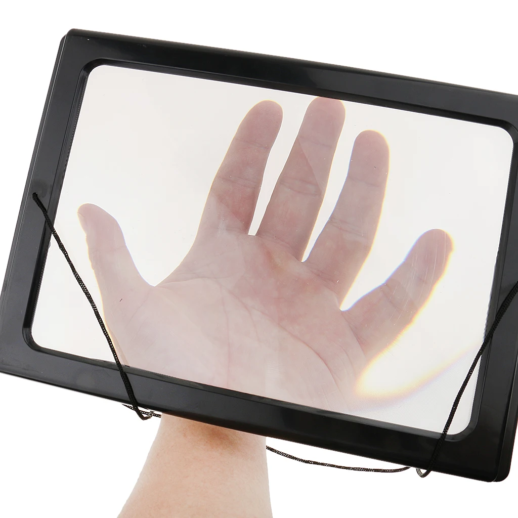 Hands-free полный увеличитель страницы для чтения с подсветкой 3X увеличение