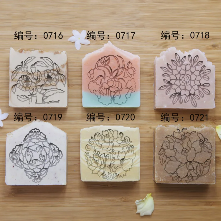 Ручной акрилловый мыло прозрачная печать запечатывание diy узор в китайском стиле 5 см оргстекло