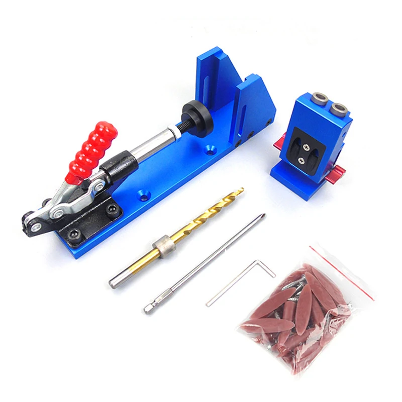 MithBros Upgraded Pocket Hole Jig with Toggle Clamp and 9.5mm Drill Bit PH1 Screwdriver for Carpenter Wood Working & Joinery Step Drill Bit Accessories 1 15