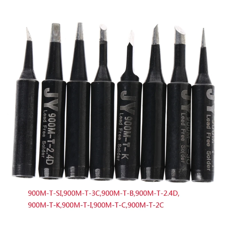 

Drop Shipping 8 Pcs Lead-Free Soldering Solder Iron Tips 900M-T For Hakko 936 SAIKE 909D 852 936d