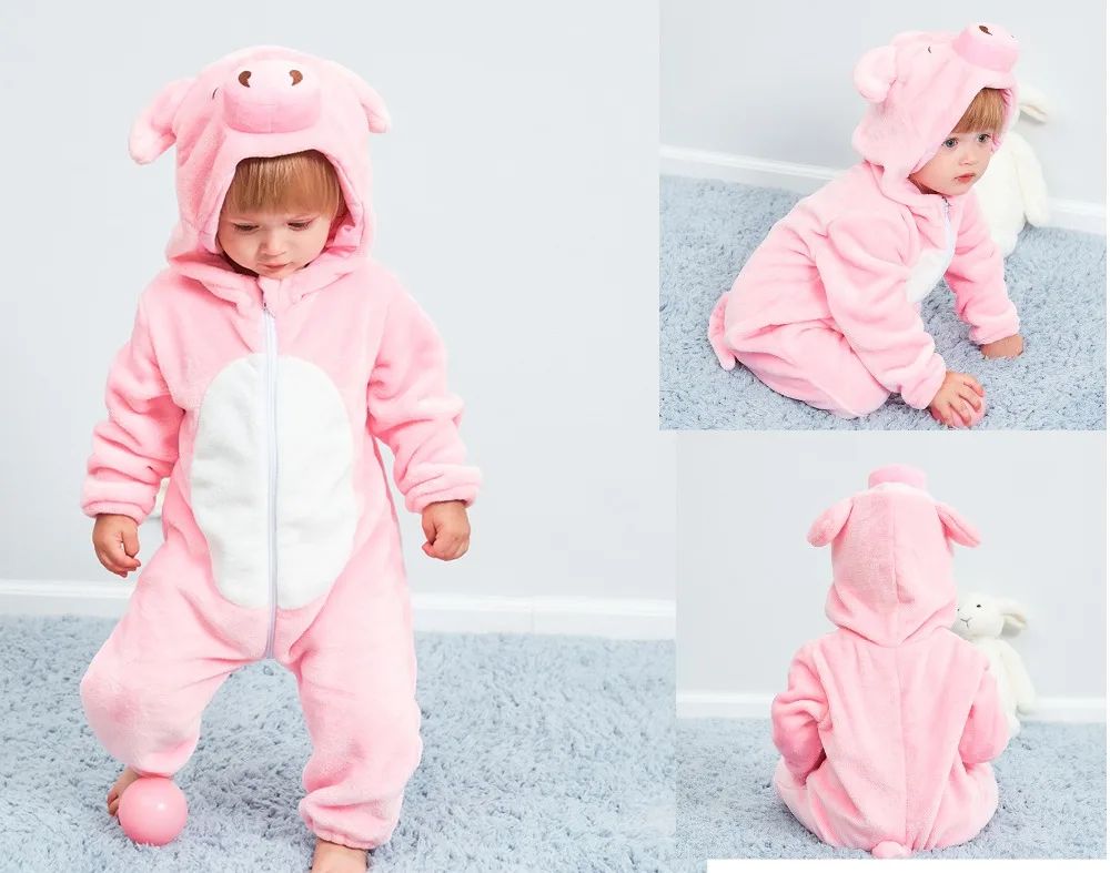 Winter Baby Clothes Panda Newborn Clothes Baby Girls Boys Romper Infant Clothing Jumpsuit Toddler Babys Sets Stitch Pajamas