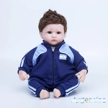 

18 inch doll reborn baby silicon muñecas sports reborn soccer football toys for children Argentina