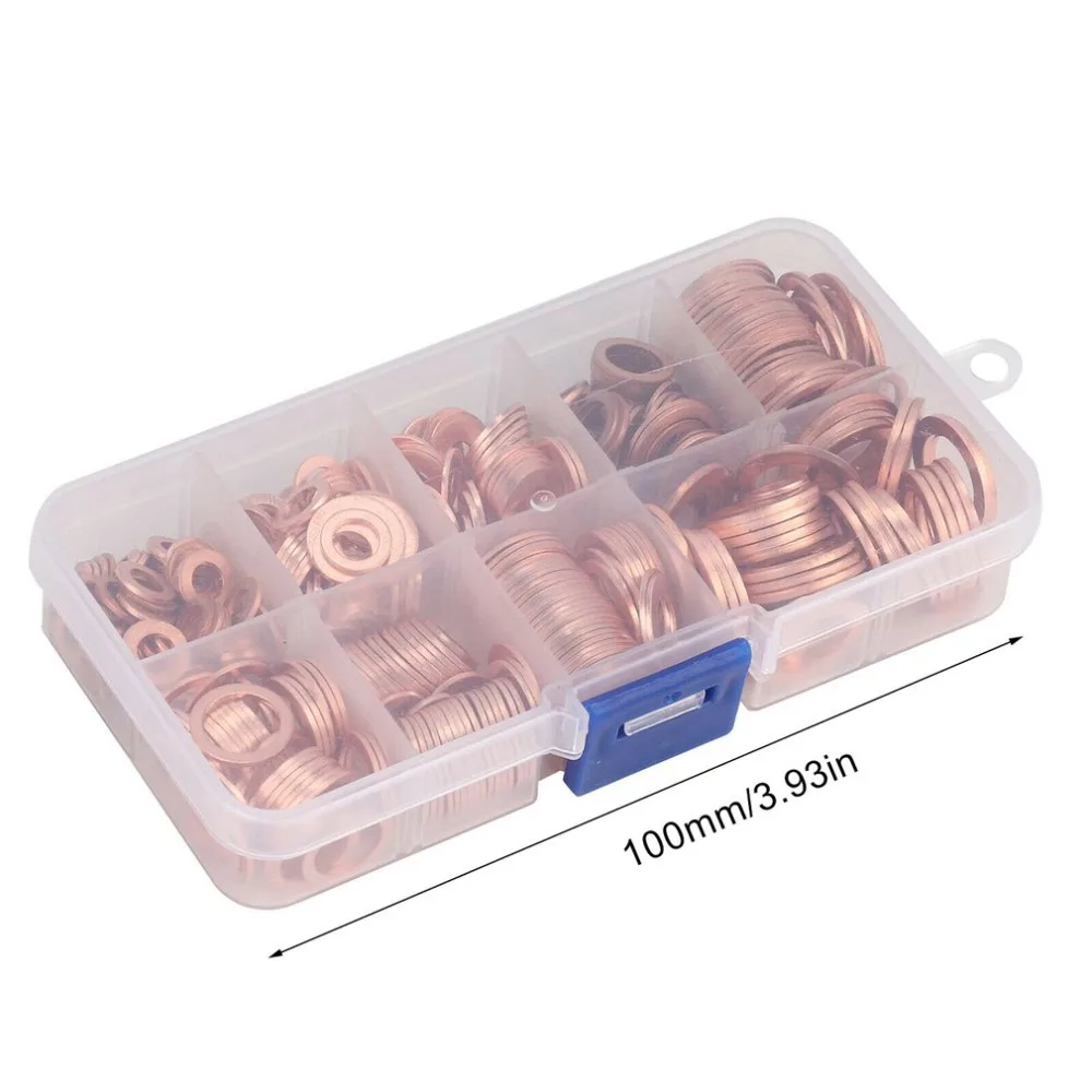 400x Thickness Common Rail Injector Nozzle Sealing Copper Pad Gasket Common Rail Injector Repair Kits