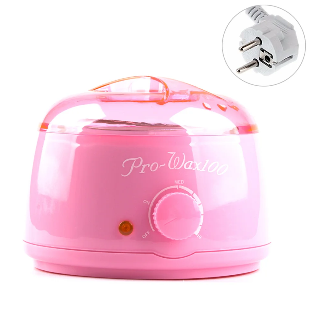 Feecy W1 Pink EU Восковой нагреватель для депиляции, инструмент для удаления волос, профессиональный нагреватель Voskoplav SPA, ручной эпилятор, парафин, перезаряжаемая машина для тела - Цвет: Feecy W1 Pink EU