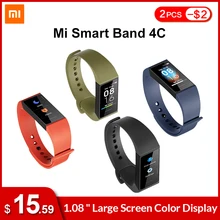 Английская версия Xiaomi Mi Band 4 C 4C Smartband фитнес трекер сердечного