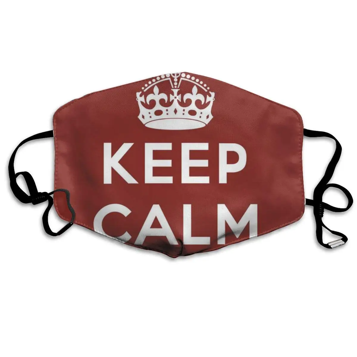 

Mouth Mask Keep Calm Print Masks - Breathable Adjustable Windproof Mouth-Muffle, Camping Running for Women and Men