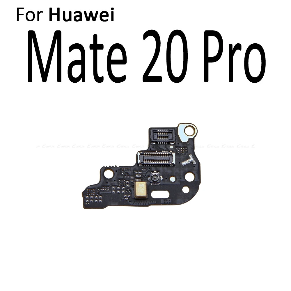 Микрофон модуль коннектор; pcb; плата Flex кабель для HuaWei P20 Pro Коврики 10 20 Pro запасная часть для Запчасти