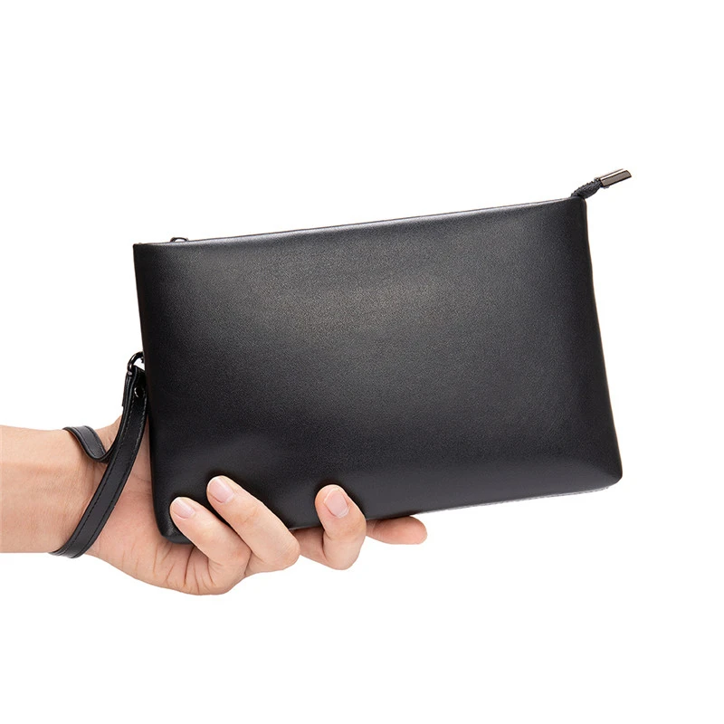 

Handbag Male Genuine Leather Retro Large Day Clutch Men's Head Cowhide Business Clutch Men Mobile Phone Bag