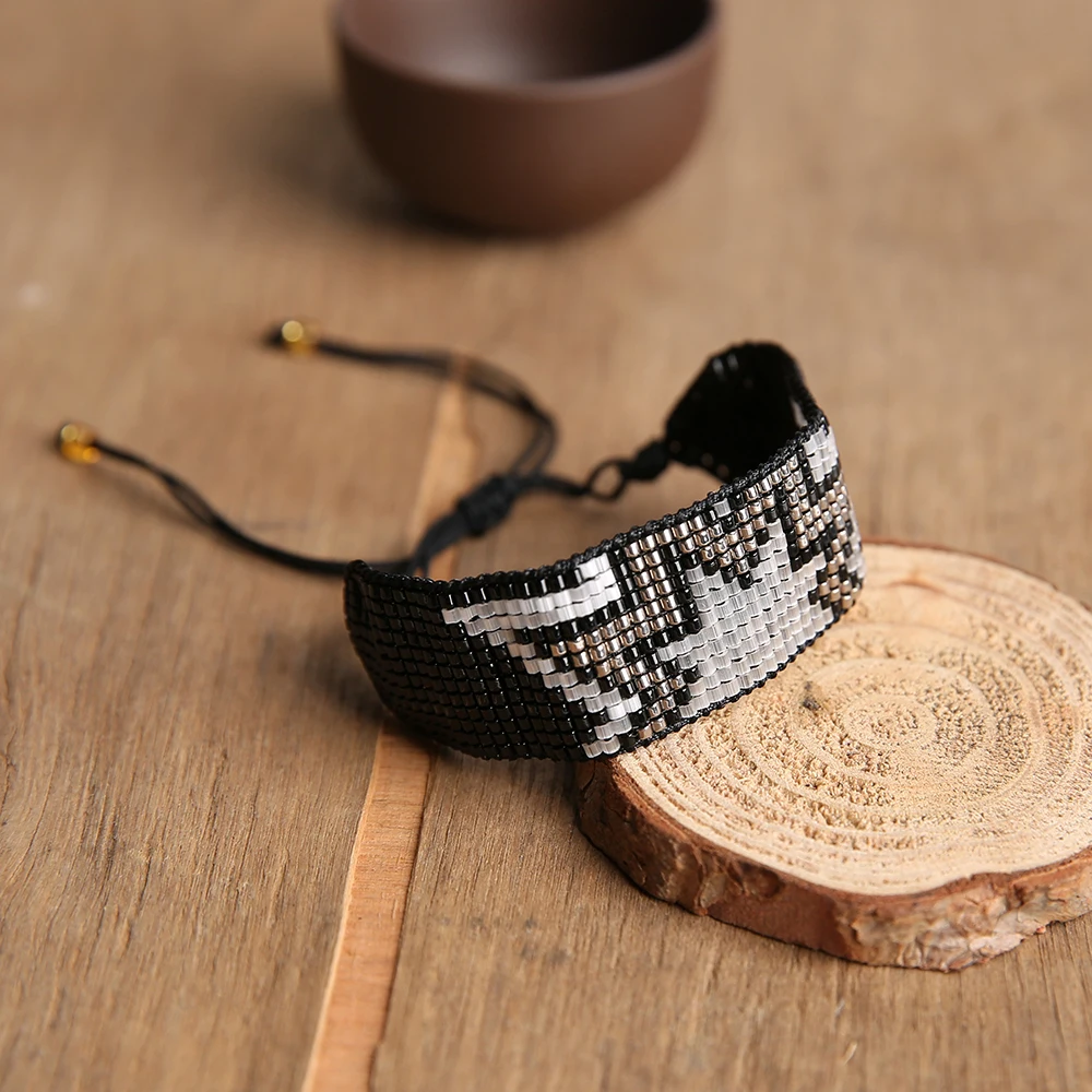 SHINUS BOHO MIYUKI браслет Puseras Mujer Moda манжета Insta браслет женский ювелирный подарок Delica ручной ткацкий станок жемчужный серый